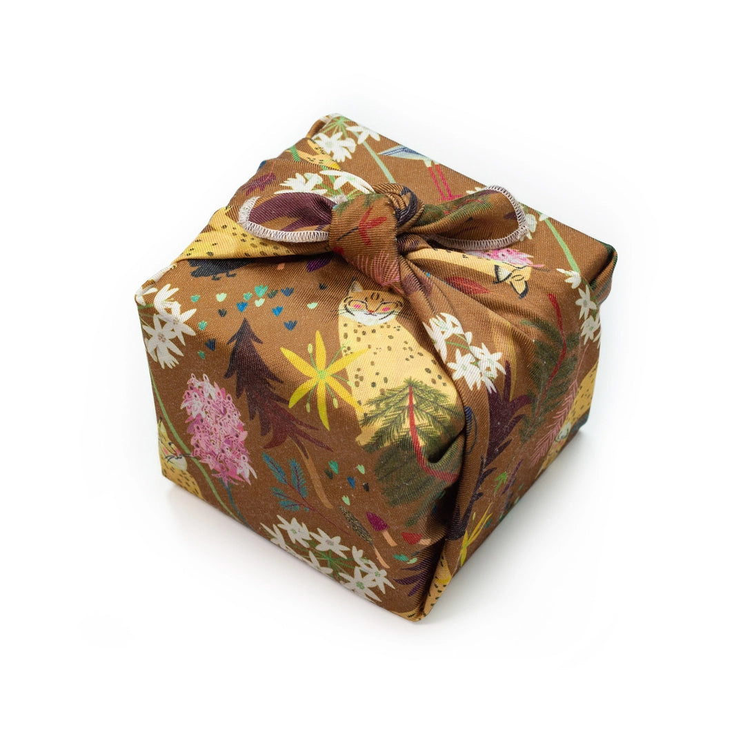 Furoshiki Petit Lynx, die wiederverwendbare Geschenkverpackung aus Stoff – Paké