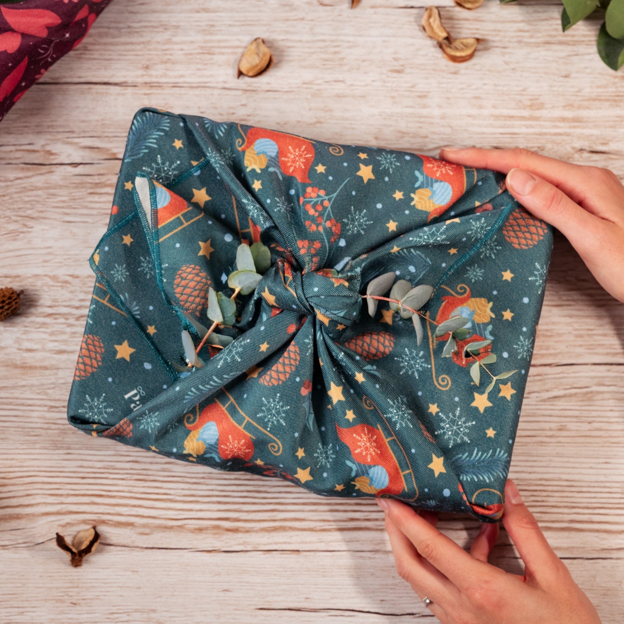 Furoshiki Boréal 50 x 50 cm