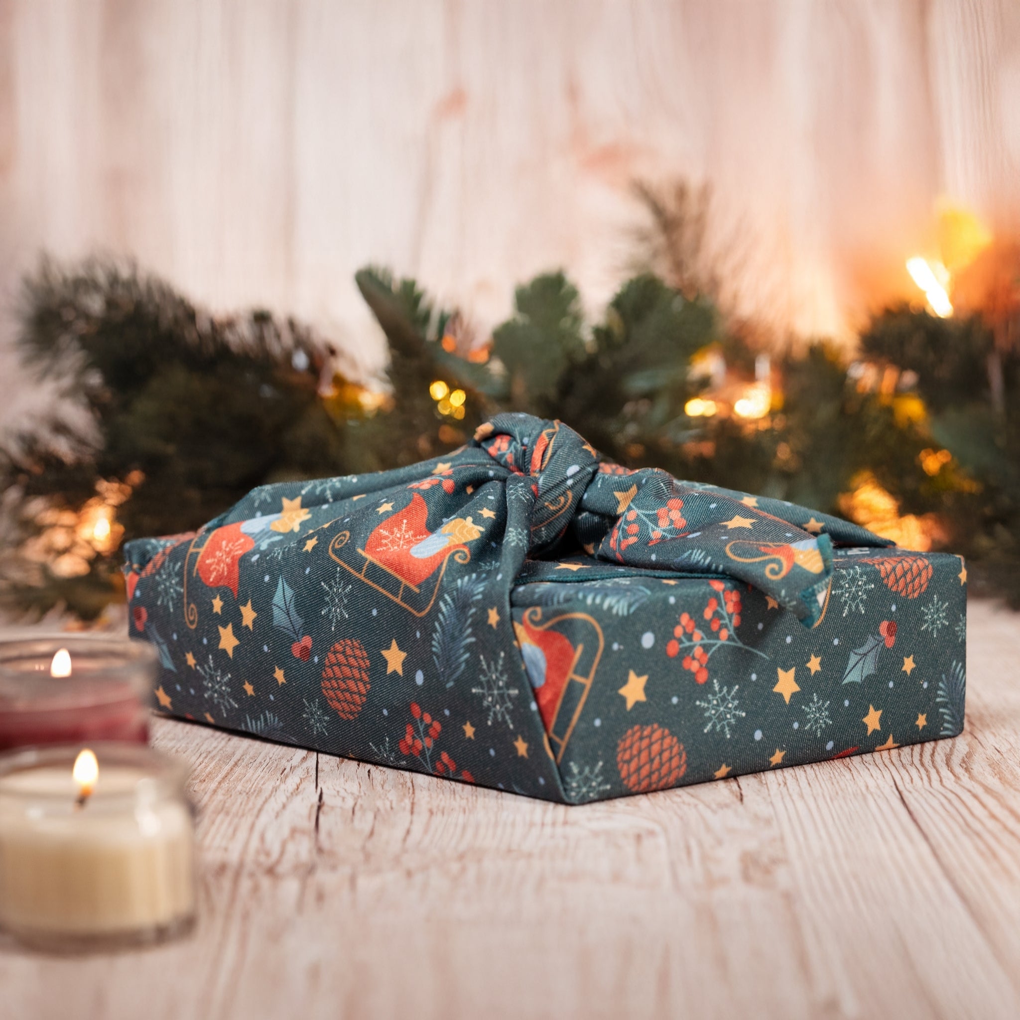 Furoshiki Boréal 50 x 50 cm