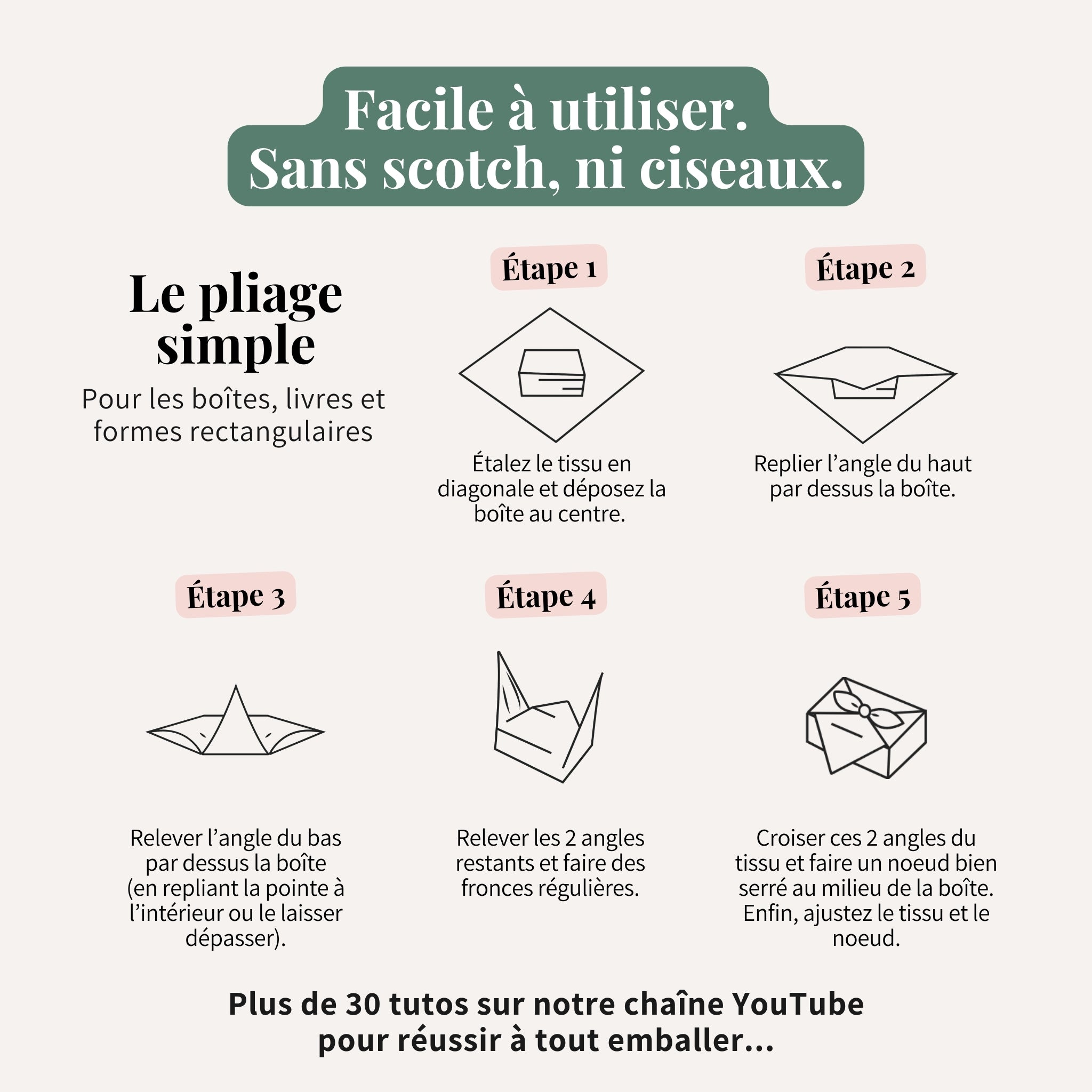 Furoshiki Hygge 50 x 50 cm