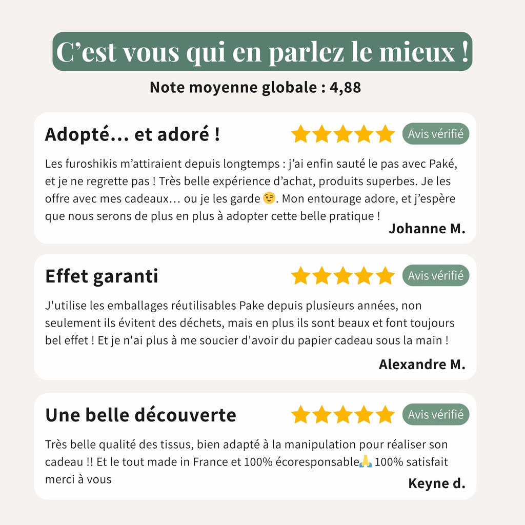 Furoshiki Lynx 50 x 50 cm - Collab avec Laura Lhuillier (édition limitée)